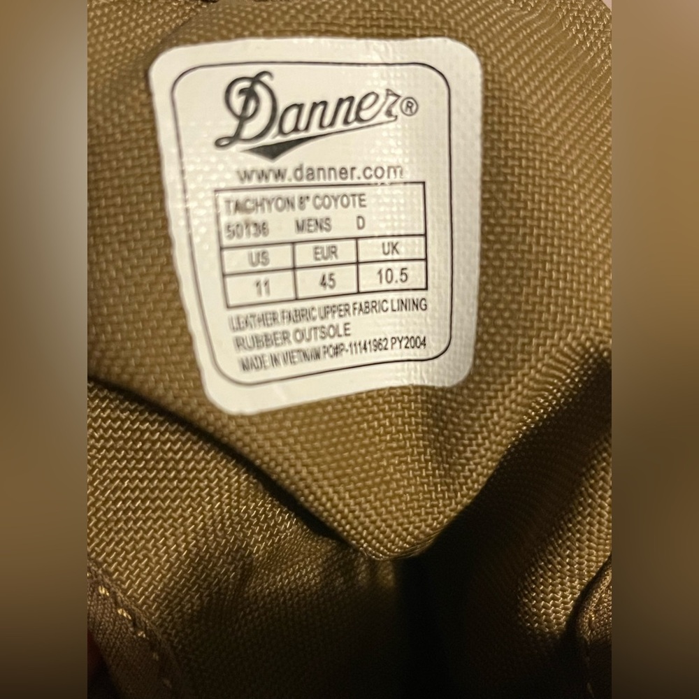 Danner lace up tan boots “tachyon” size 11 - Picture 12 of 12